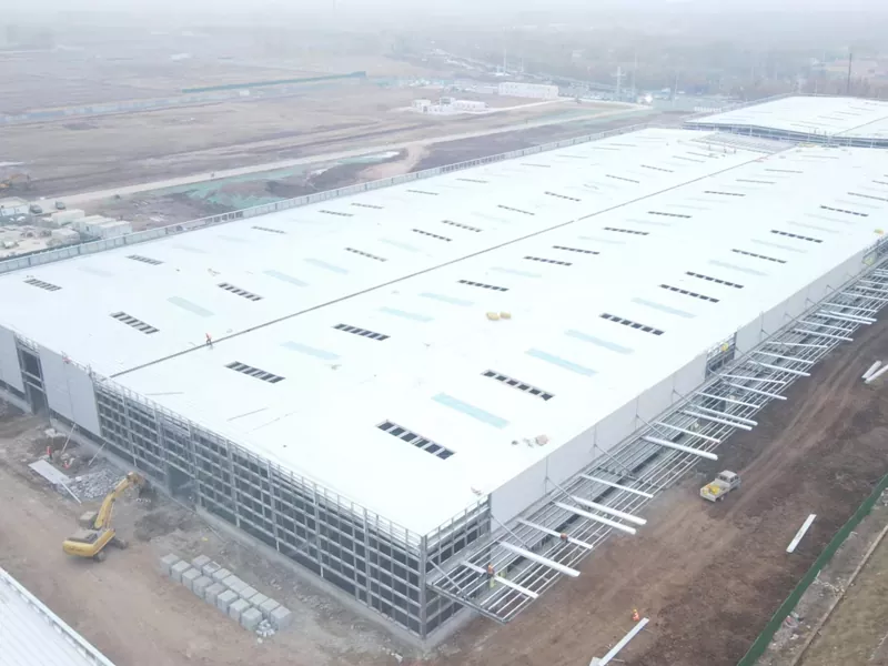 Prefab Metal Warehouse eraikina