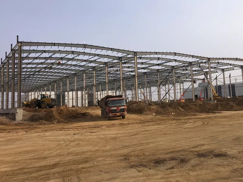 Prefab Steel Metal Warehouse eraikina